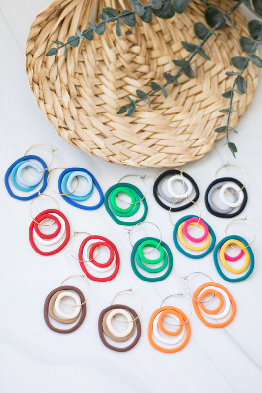 WS Organic Triple Hoops