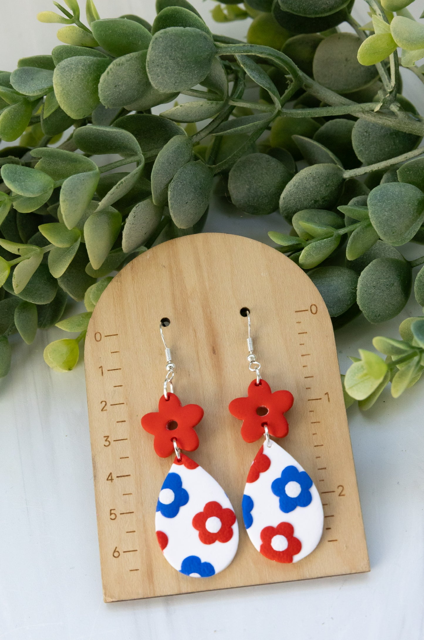 RWB Flower Dangles