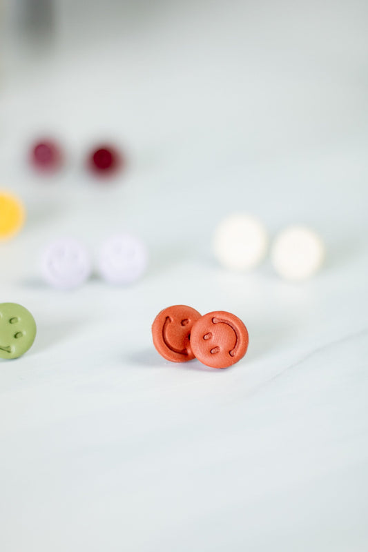 WS Mini Smiley Studs