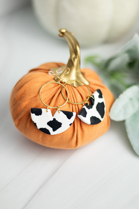 WS Cow Bowl Hoop Dangles
