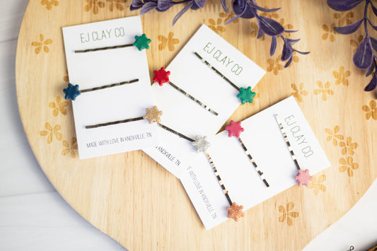 WS Snowflake Bobby Pins