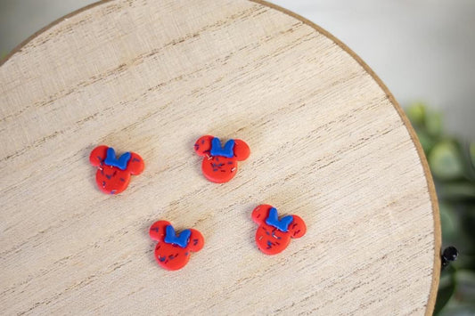 WS Sparkle Patriotic Mouse Studs