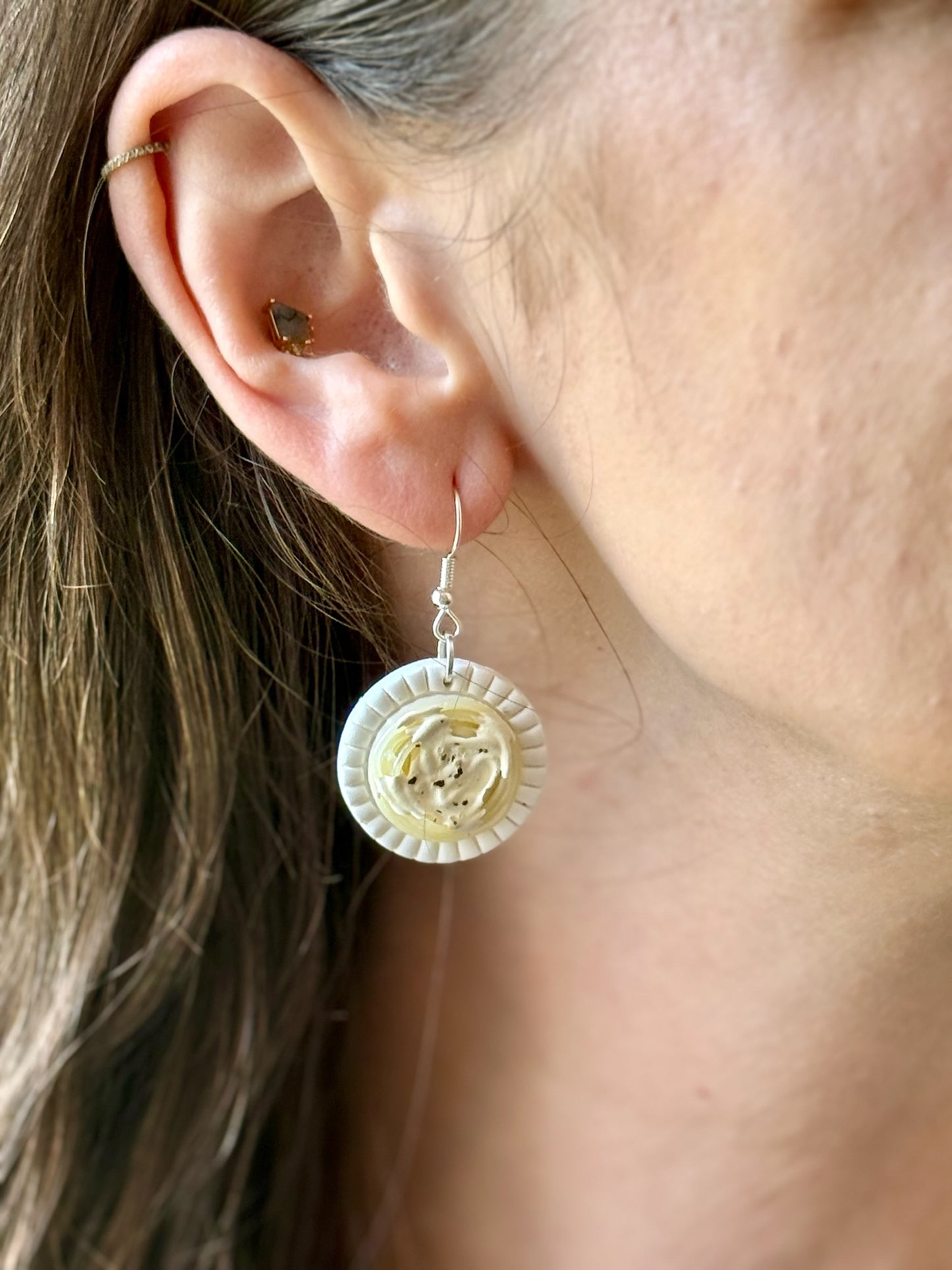 Alfredo Pasta Earrings