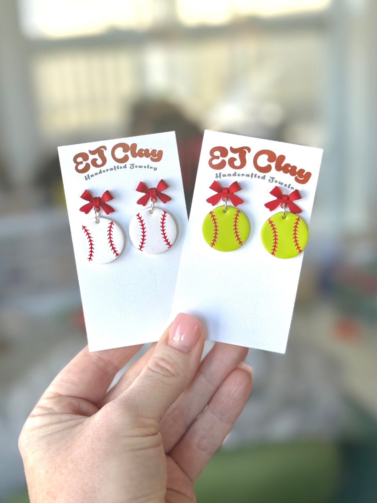 Red Bow Sports Baseball/Softball Dangles
