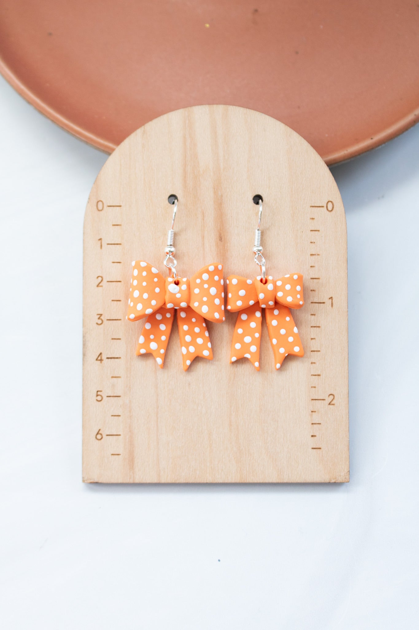 Orange Dotted Bow Collections