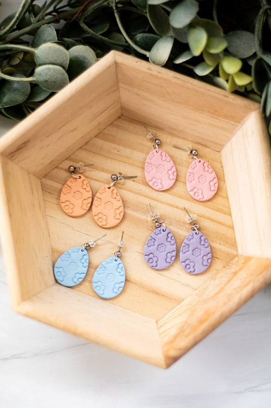 WS Embossed Egg Dangles