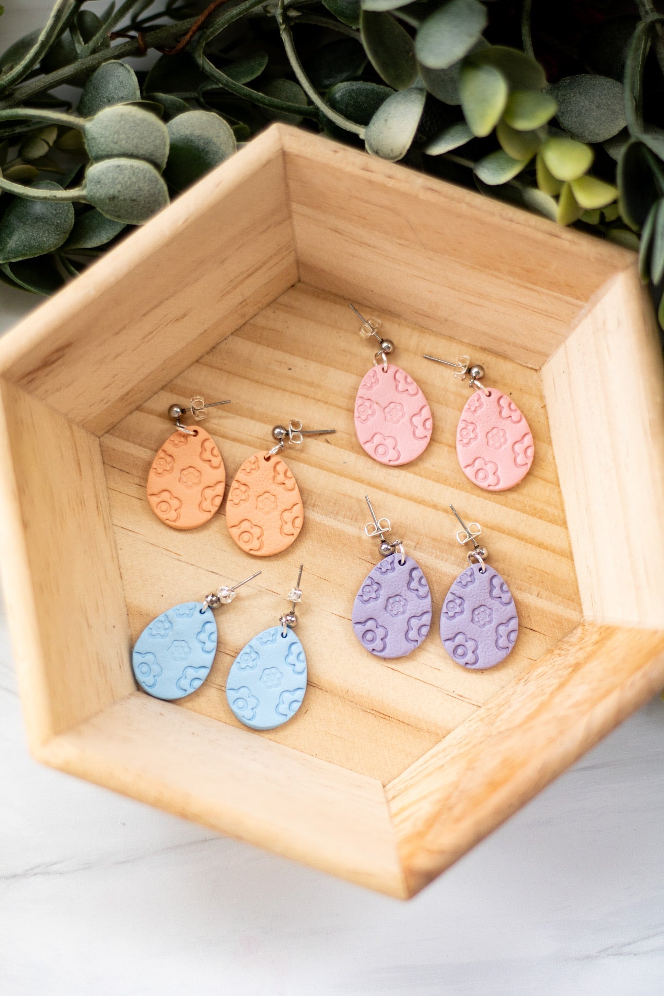 Embossed Egg Dangles