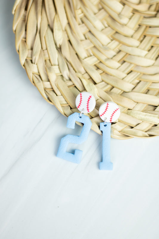 Custom Baseball/Number Dangles- Base Knox Royals