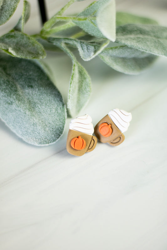 WS Pumpkin Spice Latte Studs/Dangles