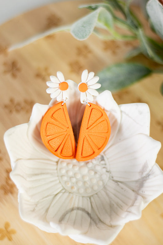 Orange and Blossom Dangles