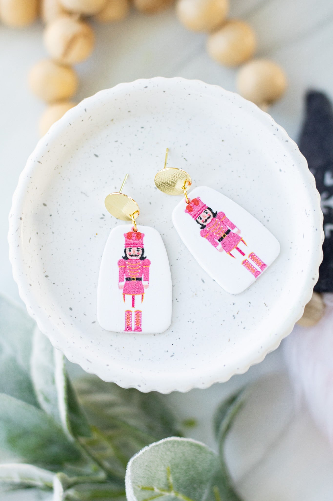 18k Pink Nutcracker Dangles