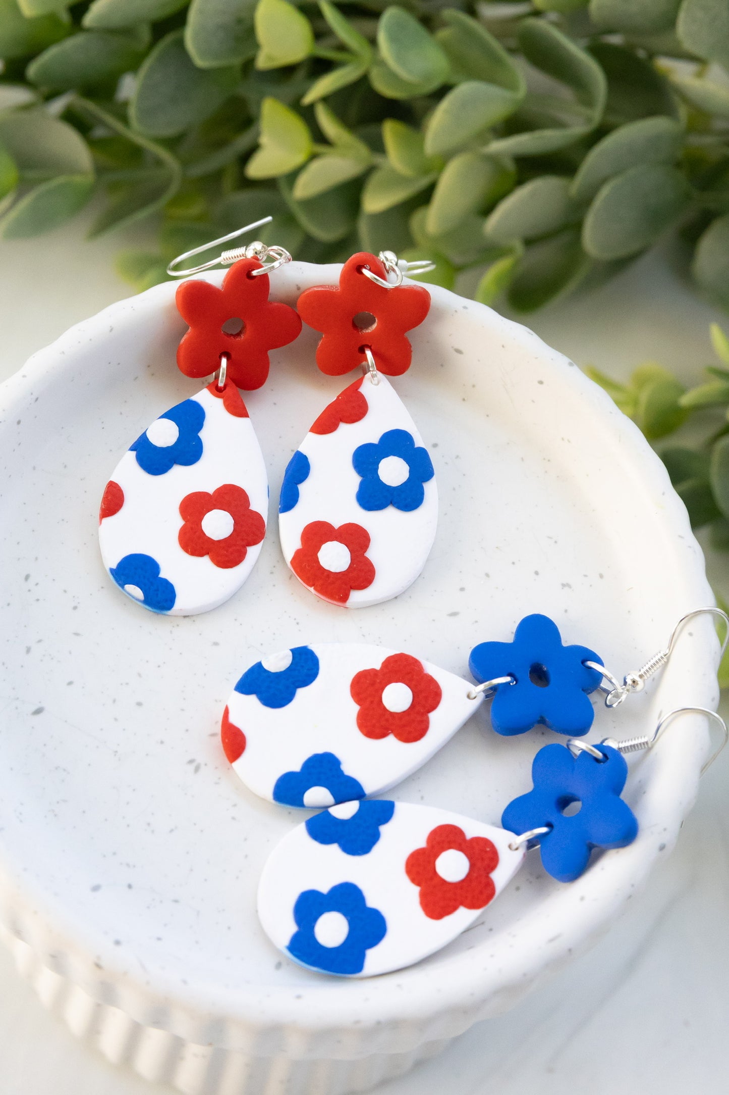 RWB Flower Dangles