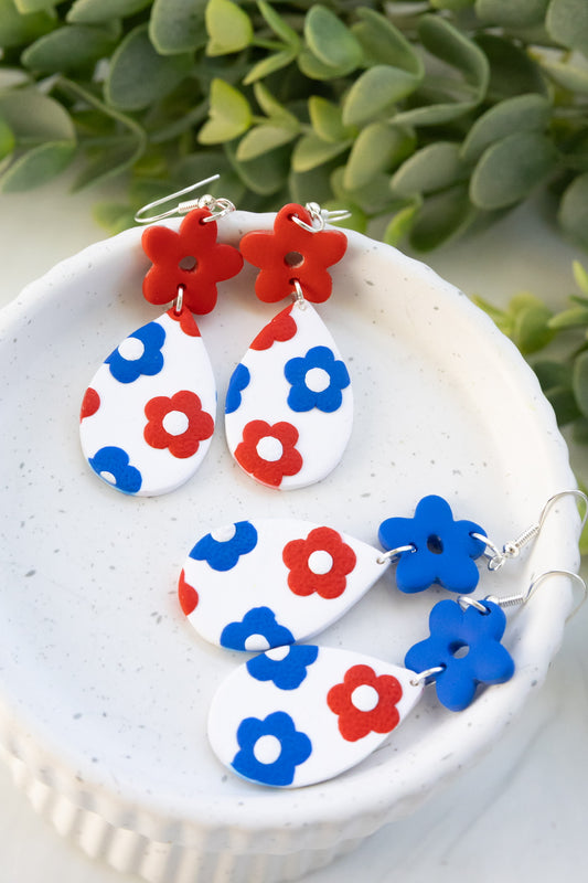RWB Flower Dangles