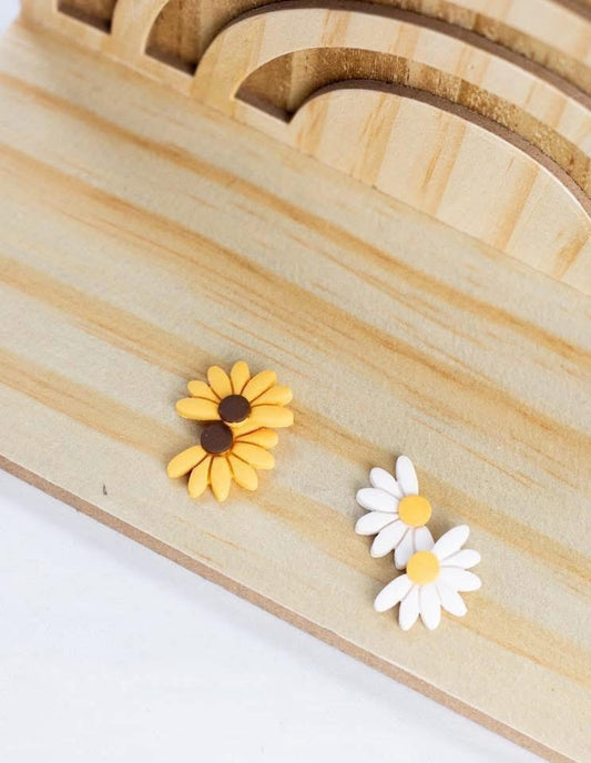 WS Half Sunflower Studs