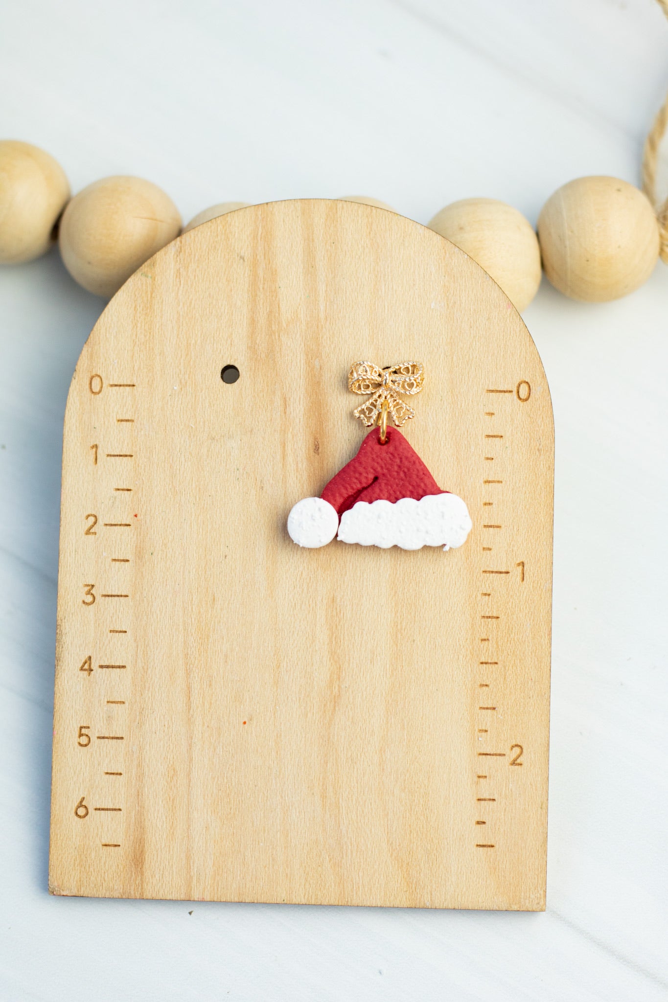 Santa Hat Bow Dangles