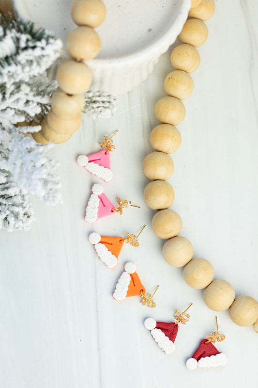 Santa Hat Bow Dangles
