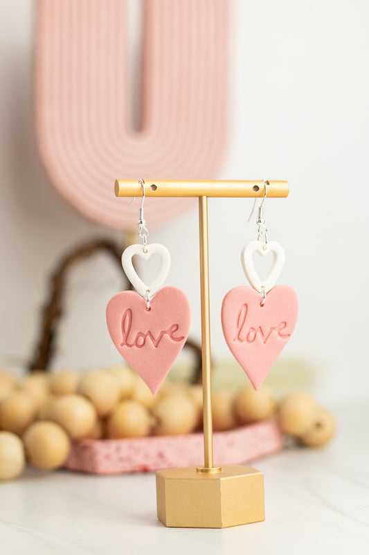 WS Love Outline Dangles