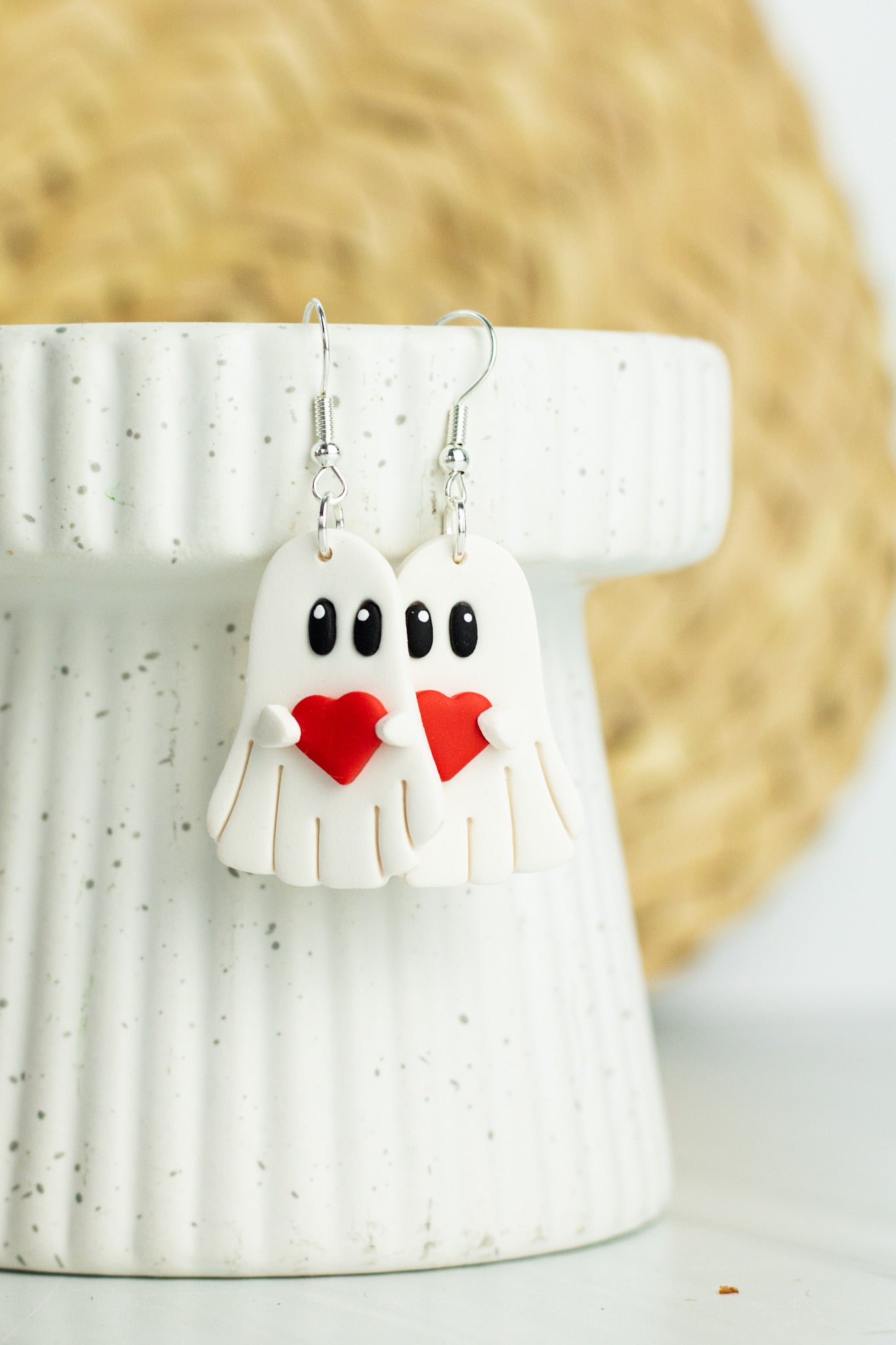 Ghost Heart Dangles