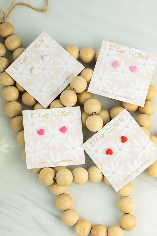 EJ Kids Mini Heart Studs
