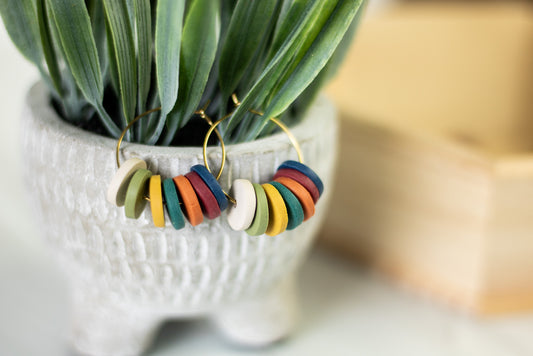 WS Fall Beaded Hoops
