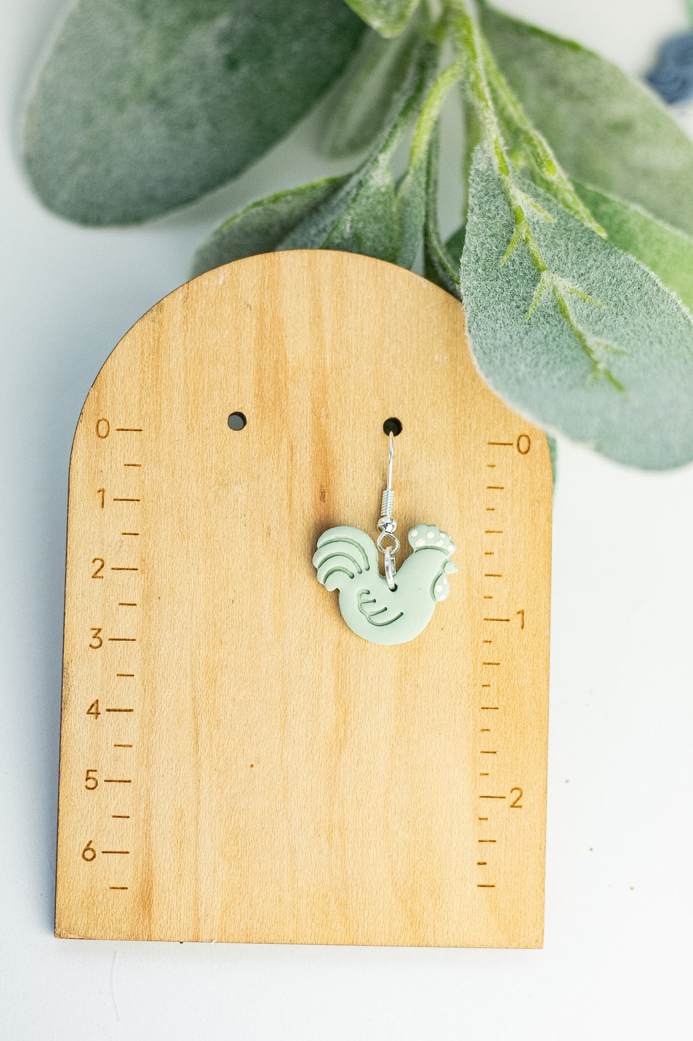 Rooster Polka Dot Dangles
