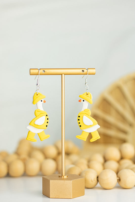 Raincoat Geese Dangles