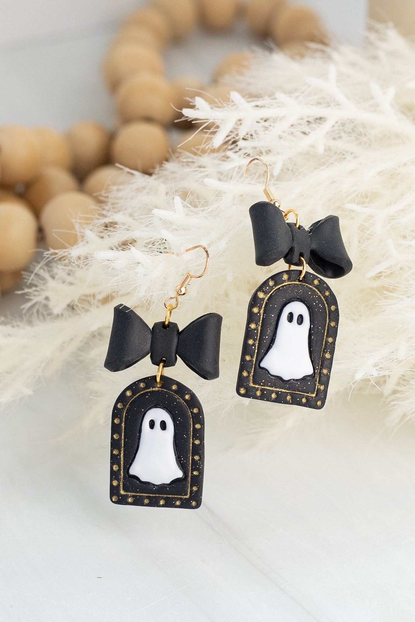Ghostie Bow Frame Dangles