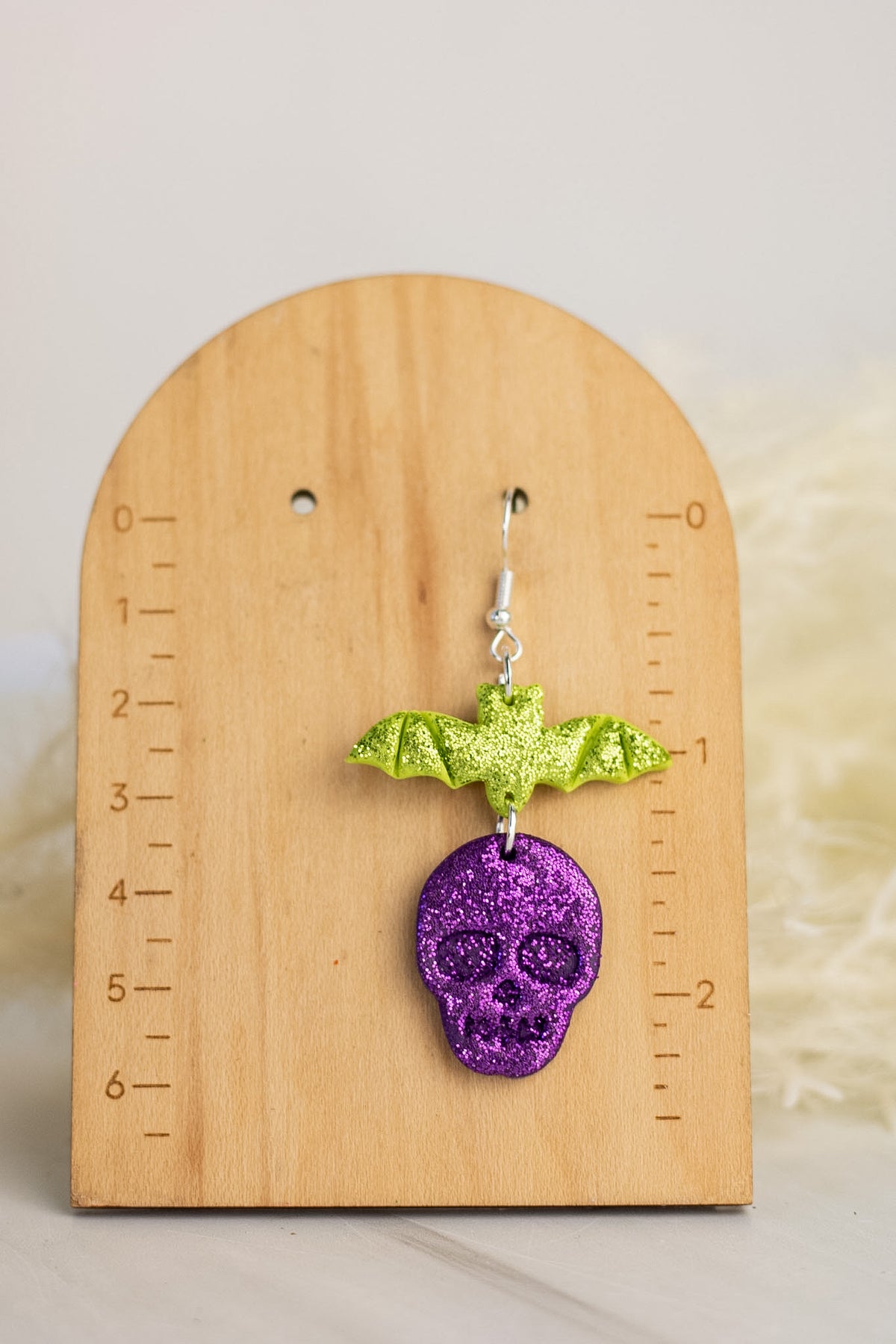 Bright Skellie Bat Dangles