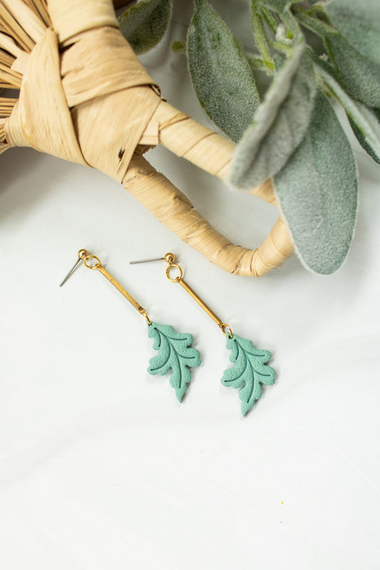 WS Laurel Leaf Drop Dangles