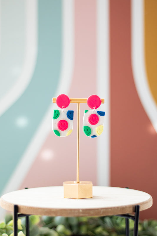 WS Bold Smiley Dangles