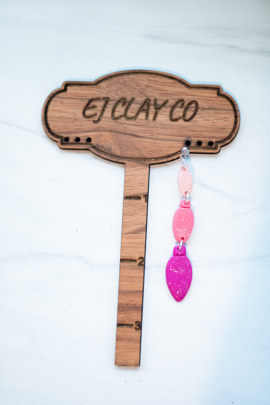WS Pink Ombre Bulb Dangles