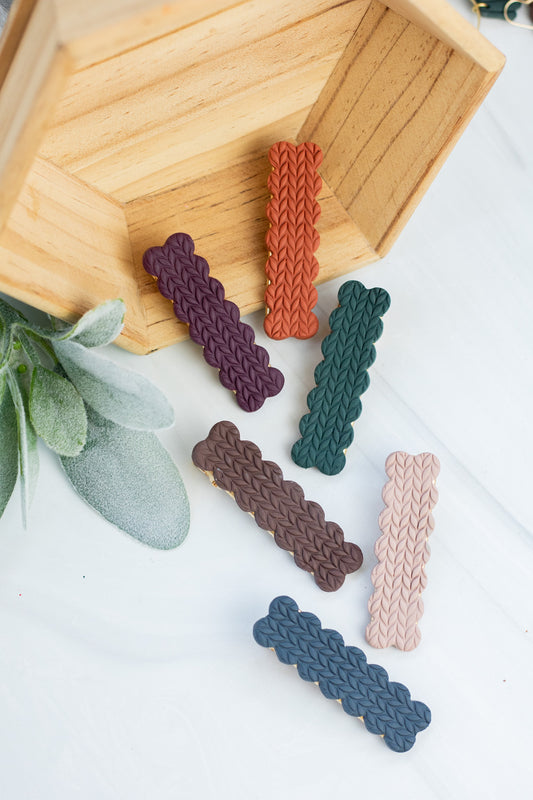 WS Fall 25 Cable Knit Barrette