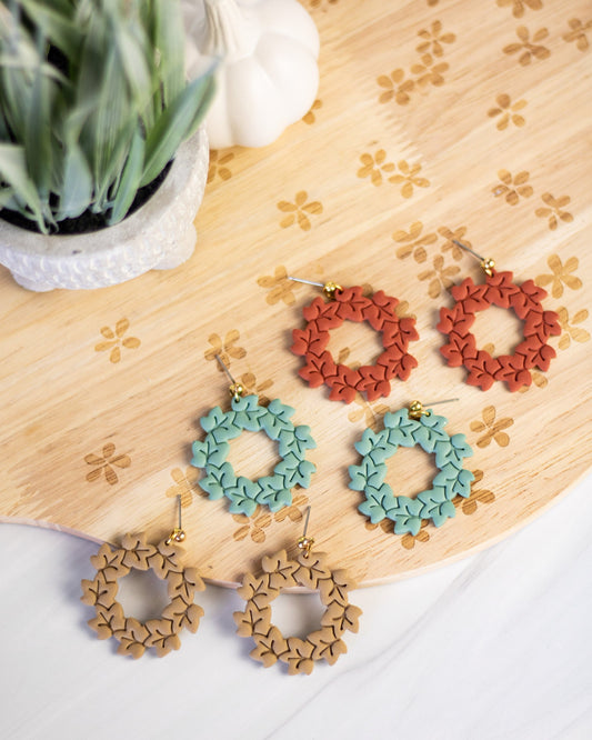 Maple Wreath Dangles