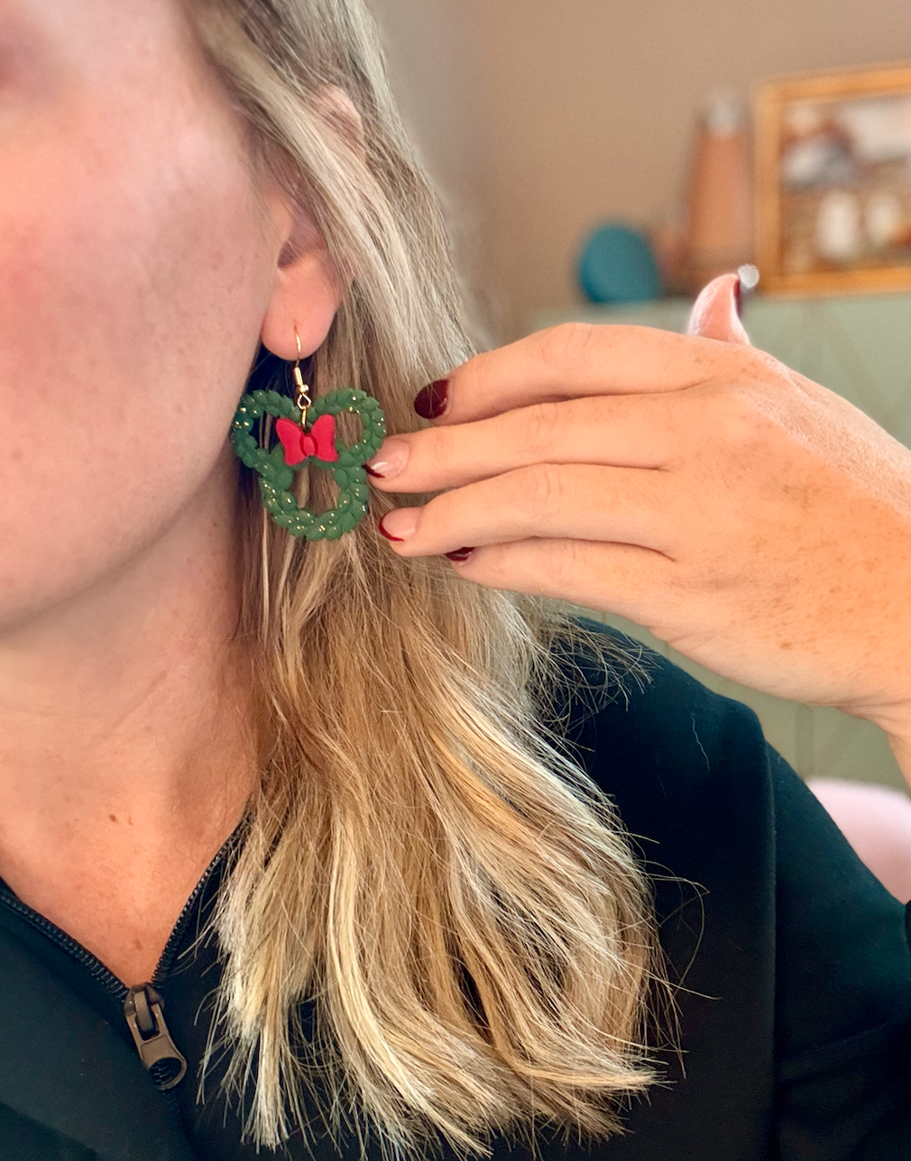 Mouse Wreath Dangles