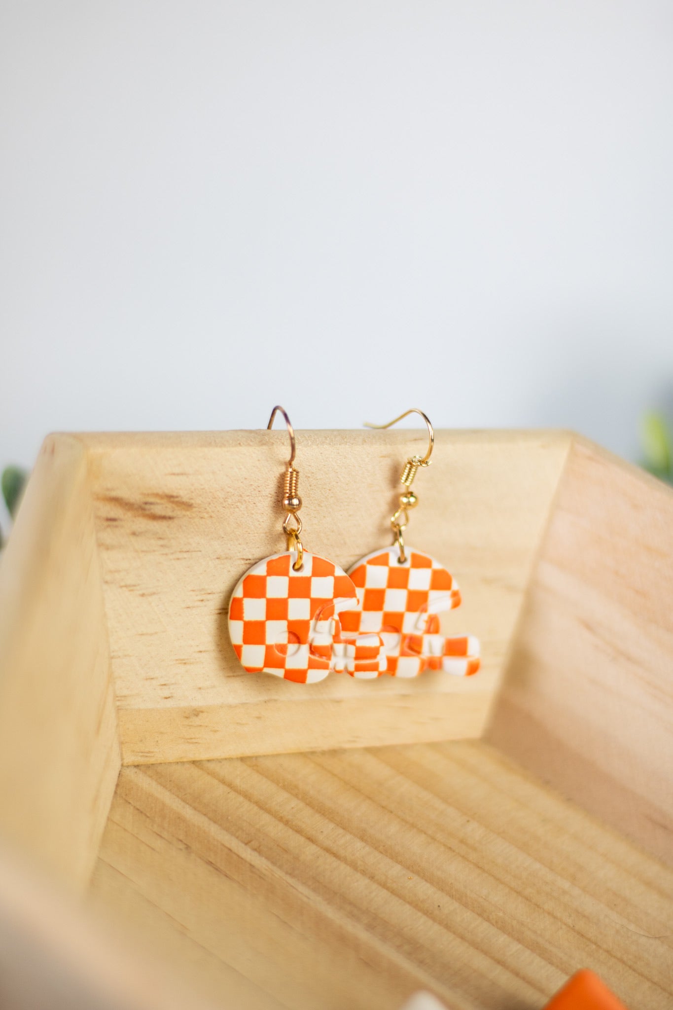 Checkered Orange and White Collection