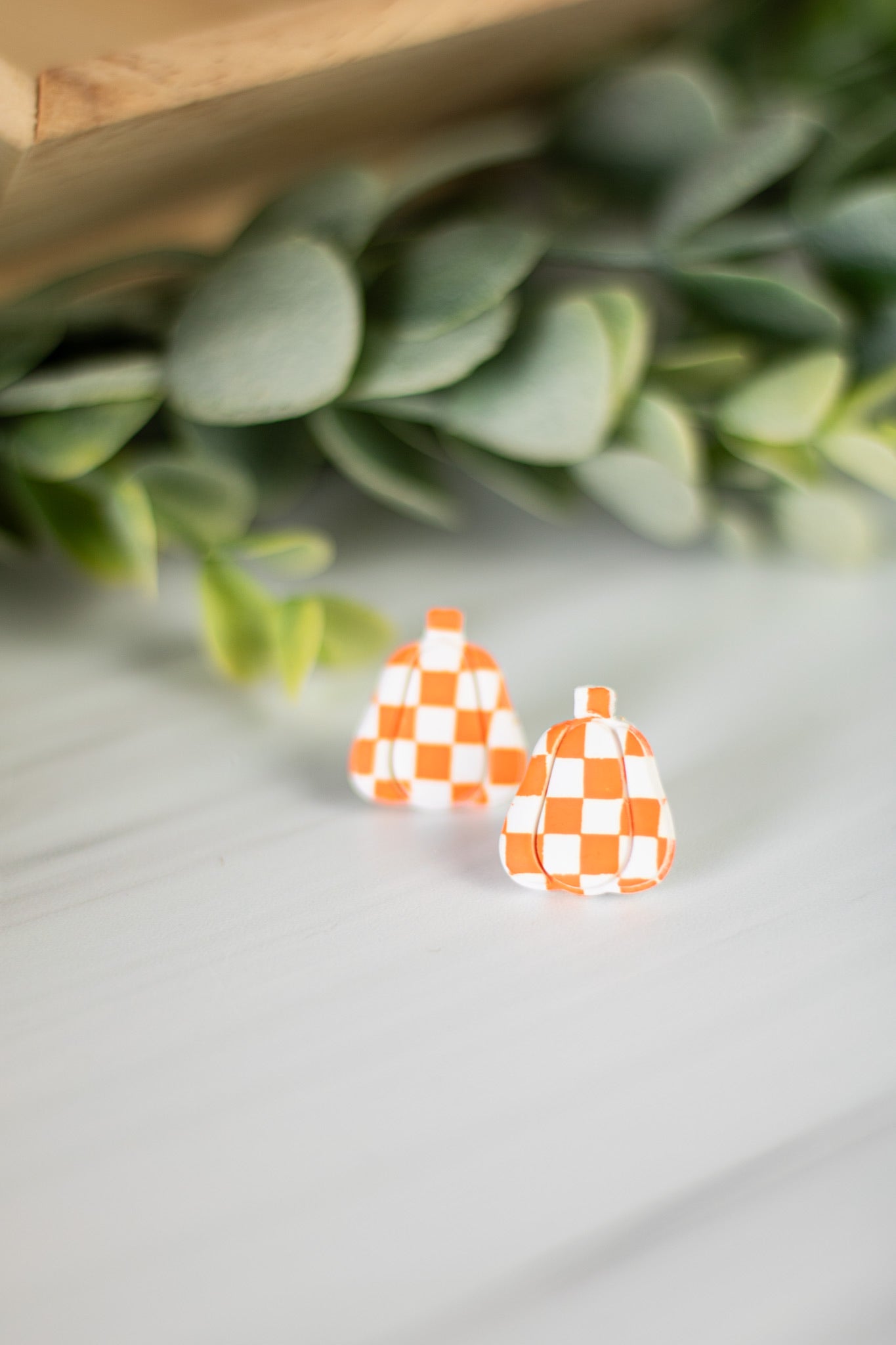 Checkered Orange and White Collection