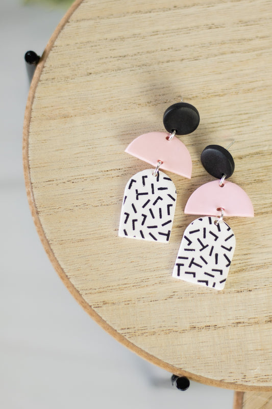 Pink Sprinkle Dangles