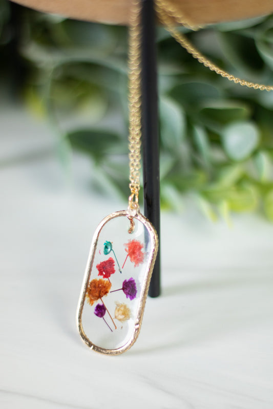 Pressed Flower Necklace