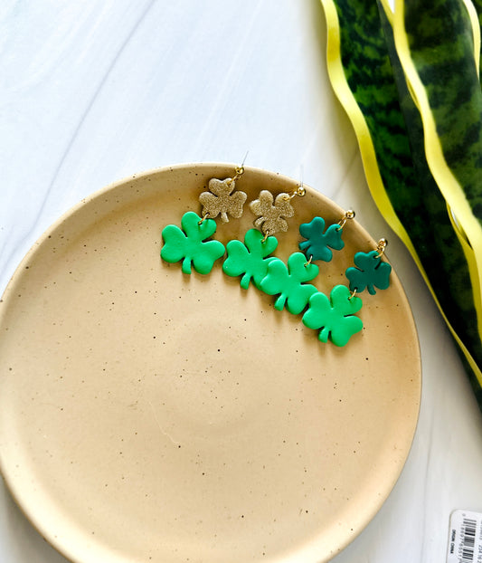 WS 2 Tier Shamrock Dangles