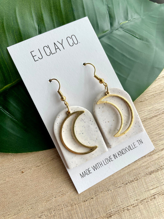 WS Granite Moon Dangles