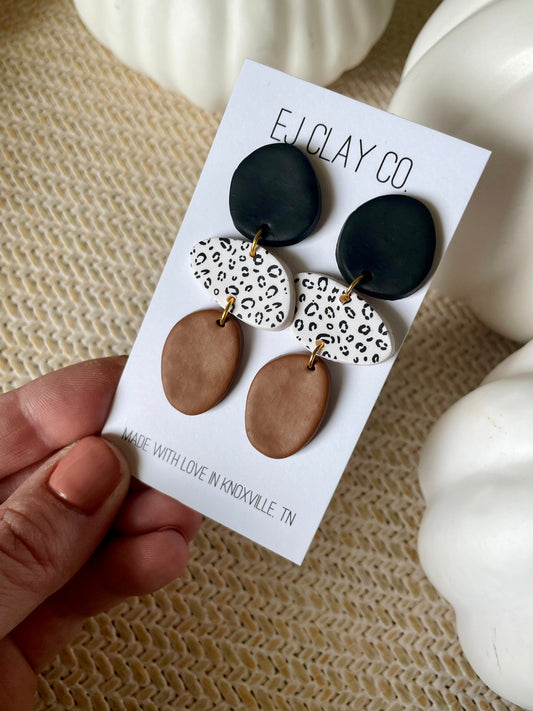 WS Fall Edit White Cheetah Dangle