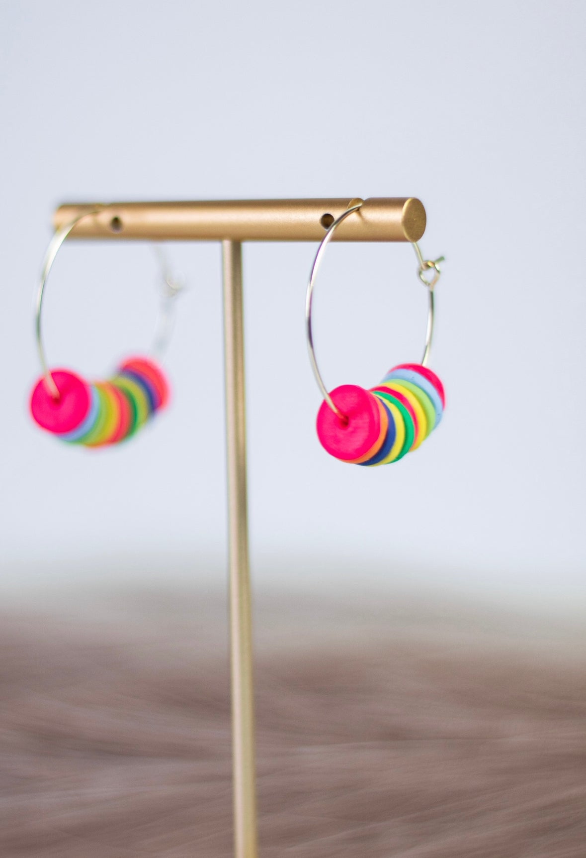 Bright Colors Hoops