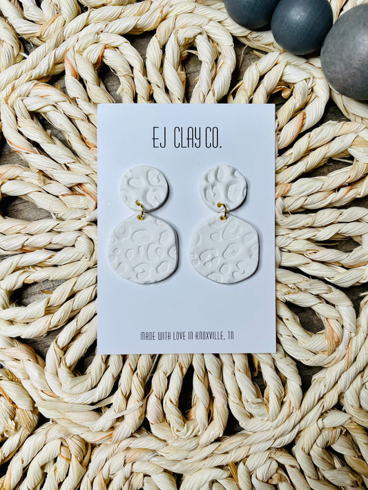 WS White Leopard Dangles