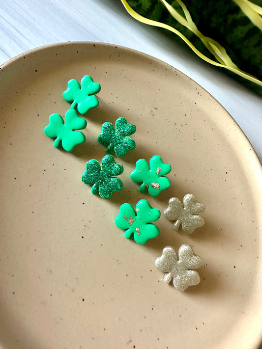 WS Shamrock Studs