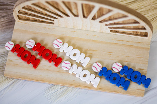 WS Baseball Mom Dangles