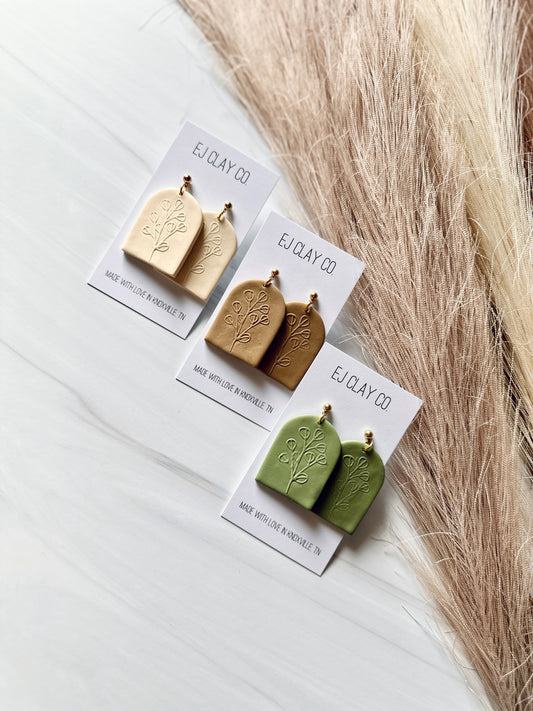 WS Floral Dome Dangles