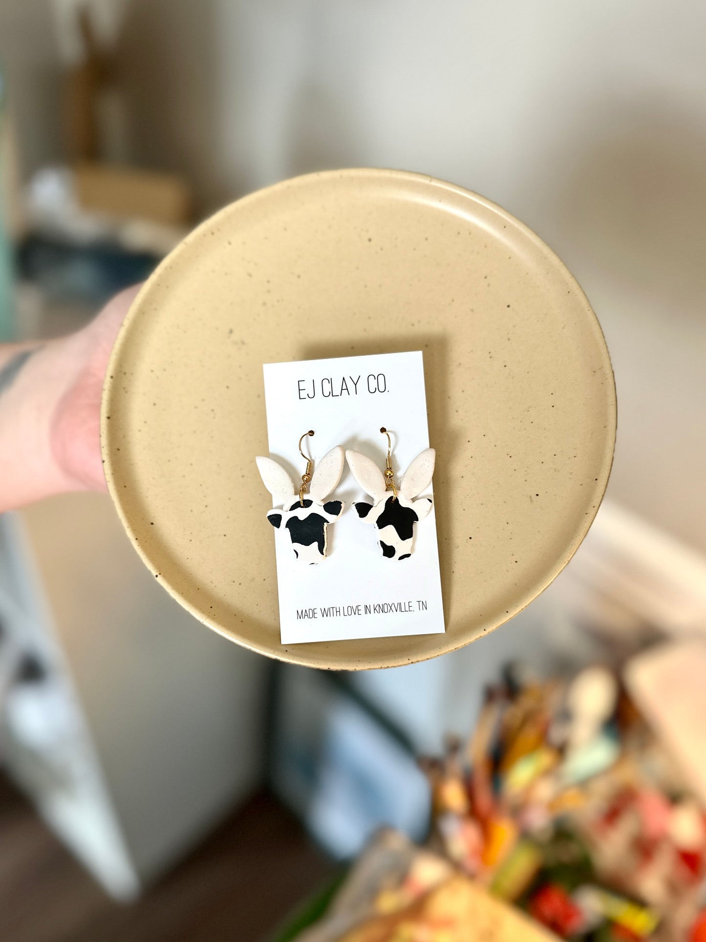 Bunny Cow Dangles