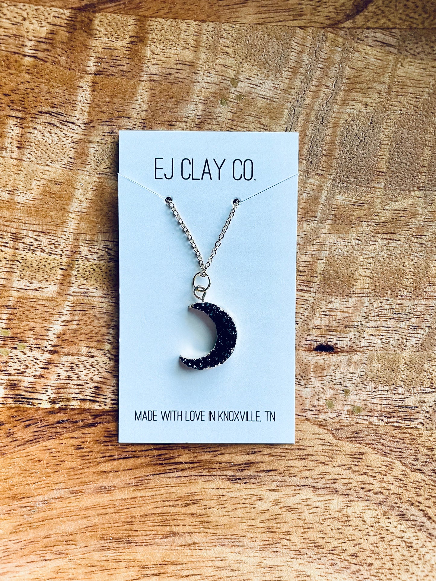 Druzy Moon Necklace