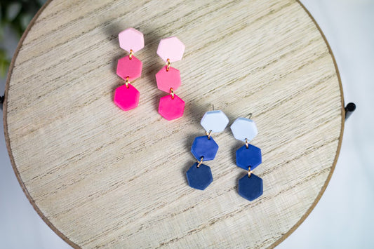 WS Color Pop Hexagon Dangles