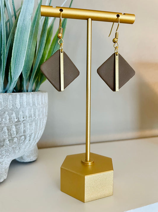 WS Brown Bar Dangles